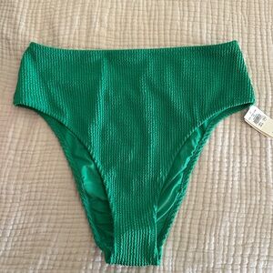 NWT Aerie Crinkle High Waist Cheeky Bikini Bottom